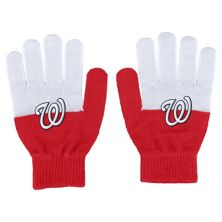Women's WEAR by Erin Andrews Washington Nationals Color-Block Gloves WEAR by Erin Andrews