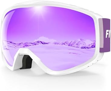 findway OTG Ski Goggles - Over Glasses Snow Snowboard Goggles for Men Women Adult & Youth - Anti-Fog 100% UV Protection Findway