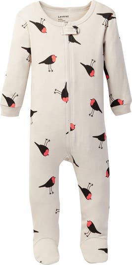 Пижама с принтом птиц Leveret