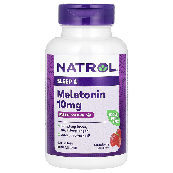 Мелатонин - 10 мг - 100 таблеток - Natrol Natrol