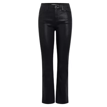 Эластичные прямые джинсы до щиколотки Nico со средней посадкой и покрытием Hudson Jeans