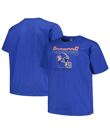 Мужская футболка Royal Distressed Denver Broncos Big and Tall Time Lock Franklin '47 Brand