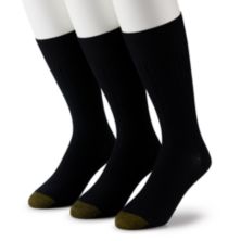 Мужские носки GOLDTOE® 3-Pack Wellness Не связывающие носки для экипажа GOLDTOE