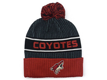 Вязаная шапка с помпоном Arizona Coyotes 2020 Authentic NHL Headwear