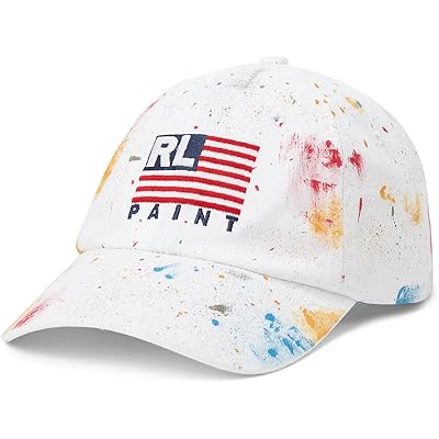 Paint-Splatter Twill Ball Cap Polo Ralph Lauren