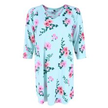 Women's Large Flower Pajama Sleep Shirt PJ Couture
