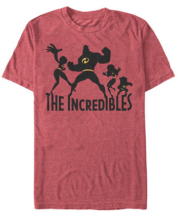 Мужская футболка с короткими рукавами Disney Pixar Incredibles Family Silhouette The Incredibles