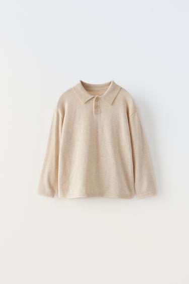  Полосатая Поло Zara BASIC PETER PAN COLLAR SHIRT ZARA