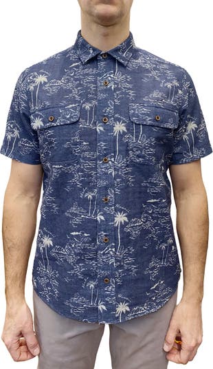 Рубашка на пуговицах с принтом Pacific Ocean Tailor Vintage
