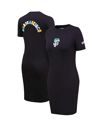 Черное женское облегающее платье неонового цвета San Francisco Giants Pro Standard