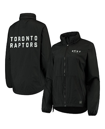 Женская черная куртка Toronto Raptors Stadium с молнией во всю длину DKNY