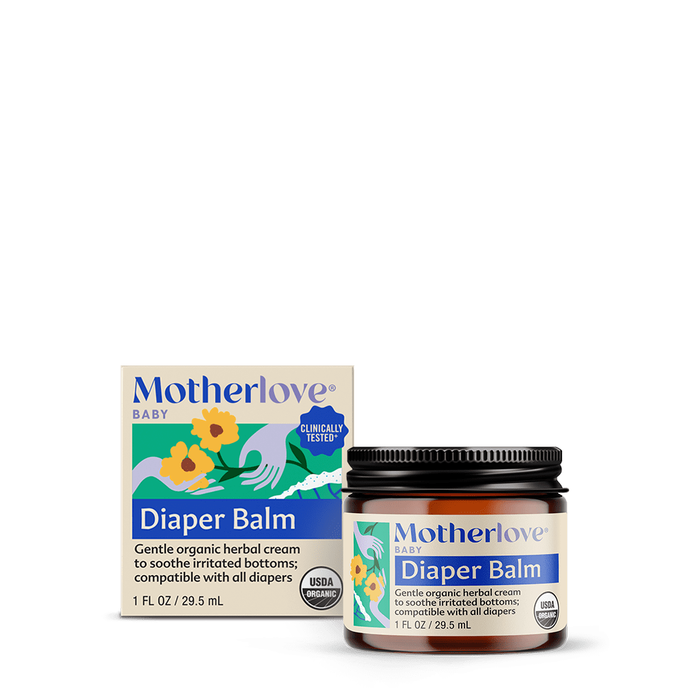 Motherlove Diaper Balm, Organic Herbal Diaper Cream, 1 Ounce Motherlove