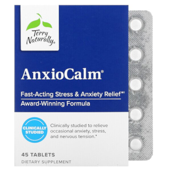 AnxioCalm, 45 таблеток Terry Naturally