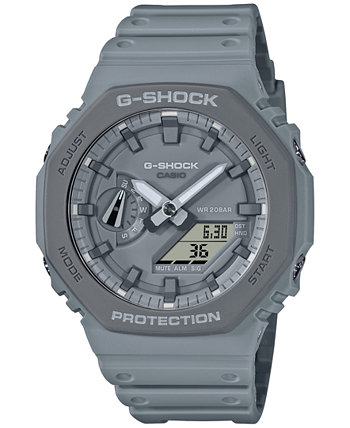Мужские аналогово-цифровые часы с серым полимерным ремешком, 45,4 мм G-Shock