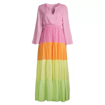 Платье макси с цветными блоками Lila PQ