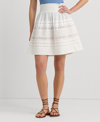 Women's Lace-Trim A-Line Miniskirt LAUREN Ralph Lauren