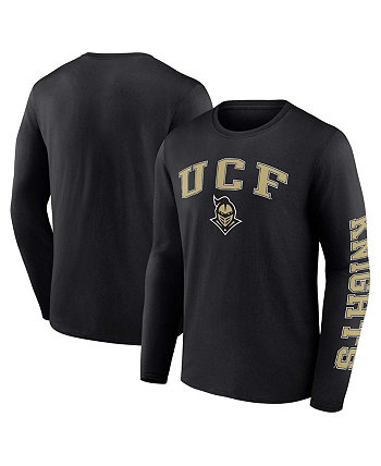 Мужская черная футболка с длинными рукавами и логотипом UCF Knights Fanatics