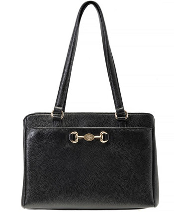 Кожаная сумка-портфель Horse-Bit, созданная для Macy's Giani Bernini