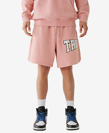 Мужские винтажные баскетбольные шорты с нашивкой и шнурком True Religion