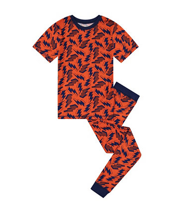 Little Boys T-shirt and Pants Pajama Set, 2 Piece Sleep On It