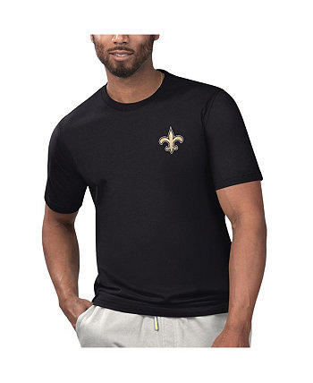 Мужская черная футболка New Orleans Saints Licensed to Chill Margaritaville