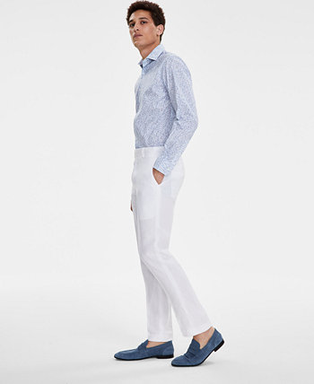 Men's Slim-Fit Linen Suit Pants, Created for Macy's Bar III