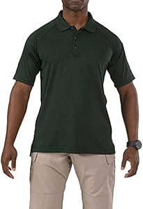 5.11 Tactical Men's Performance Short Sleeve Polo, 100% Polyester, Moisture Wicking, Style 71049 5.11