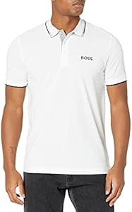 BOSS Men's Paddy Pro Contrast Color Cotton Stretch Polo Shirt BOSS