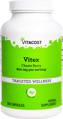 Vitacost Vitex Chaste Berry -- 800 мг на порцию -- 300 капсул Vitacost