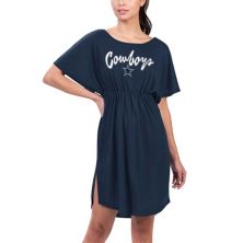 Women's G-III 4Her by Carl Banks Navy Dallas Cowboys Versus Swim Cover-Up In The Style