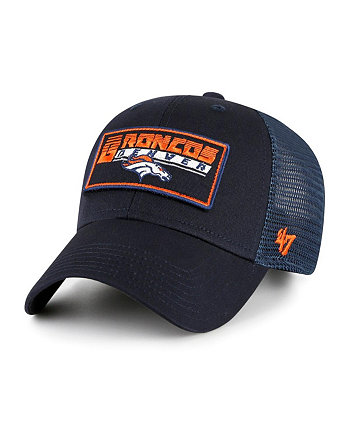Темно-синяя регулируемая кепка Big Boys and Girls Denver Broncos Levee MVP Trucker '47 Brand