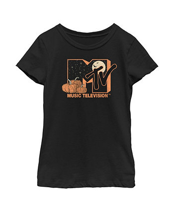 Girl's MTV Pumpkin Patch Logo Child T-Shirt Paramount