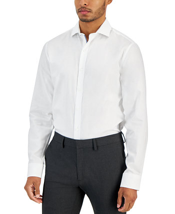Мужская классическая рубашка узкого кроя Diamond Dobby, созданная для Macy's Bar III