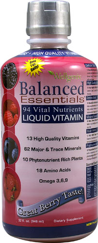 Heaven Sent Wellgenix Balanced Essentials + Plus Liquid Vitamins Berry -- 32 жидких унций Heaven Sent