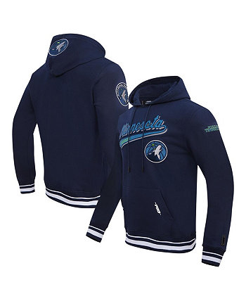 Мужской темно-синий пуловер с капюшоном и надписью Minnesota Timberwolves Pro Standard