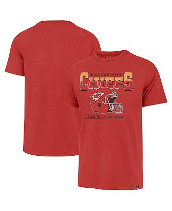 Мужская красная рваная футболка Kansas City Chiefs Time Lock Franklin '47 Brand