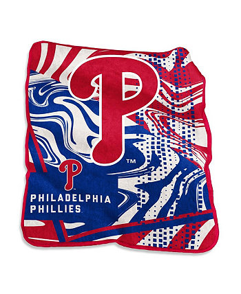 Плед Philadelphia Phillies размером 50 x 60 дюймов с вихревым узором Raschel Logo Brand