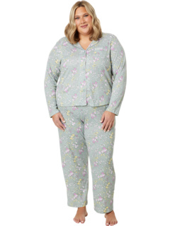 Пижамный комплект Gramercy Park с длинными рукавами для подруги больших размеров Karen Neuburger