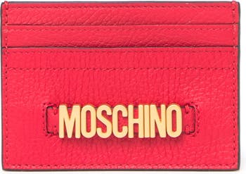 Футляр для карт с металлическим логотипом Moschino