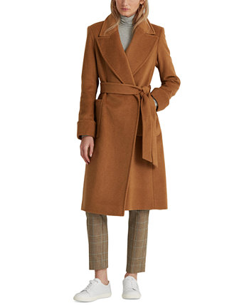 Женское пальто с запахом и поясом из смесовой шерсти LAUREN Ralph Lauren