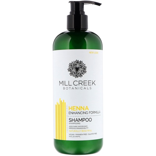 Шампунь Mill Creek Botanicals Henna Enhancing Formula Shampoo -- 14 жидких унций Mill Creek