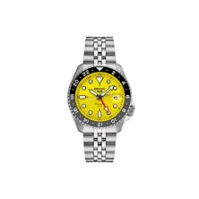 Seiko Men's 5 Sports Yellow Dial Stainless Steel Automatic Watch Seiko