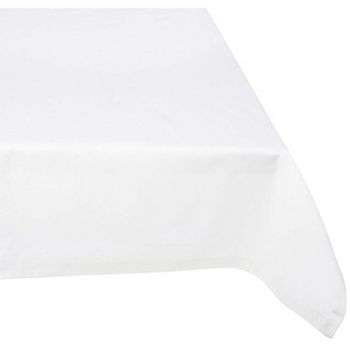 White Restaurant Quality Rectangular Cotton Tablecloth 60" x 84" Contemporary Home Living