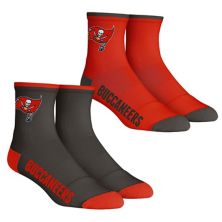 Молодежные носки Rock Em Socks Tampa Bay Buccaneers Core Team, комплект из 2 носков длиной в четверть длины Unbranded