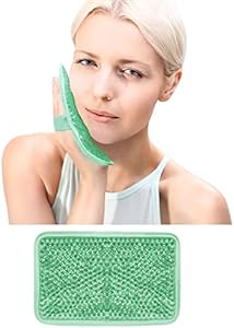 Gel (Гель) Beads Ice Pack Ice Bag with Strap-1 Pack Reusable Hot & Cold Pack Compress for Knee, Shoulder, Foot, Back, Ankle, Neck, Hip, Elbow, Wisdom Tooth-7.76''x4.93''(Blue) Znöcuetöd