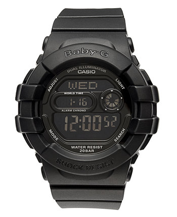Женские часы, цифровой черный ремешок из полимера, 42x46 мм, BGD140-1A G-Shock
