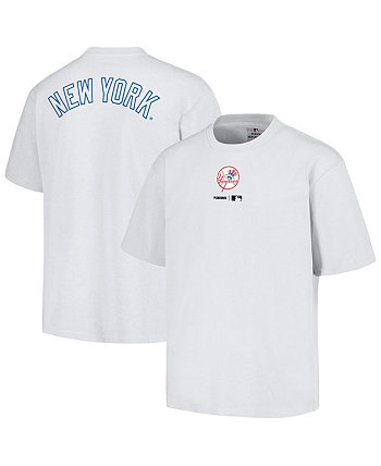 Мужская белая футболка с логотипом New York Yankees PLEASURES