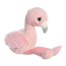 Aurora Small Pink Precious Moments 8.5&#34; Flora Flamingo Inspirational Stuffed Animal Aurora