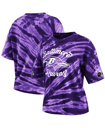 Женская фиолетовая футболка с принтом тай-дай Baltimore Ravens WEAR by Erin Andrews