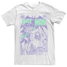 Мужская футболка с плакатом в стиле комиксов Бэтмен фиолетового оттенка DC Comics
